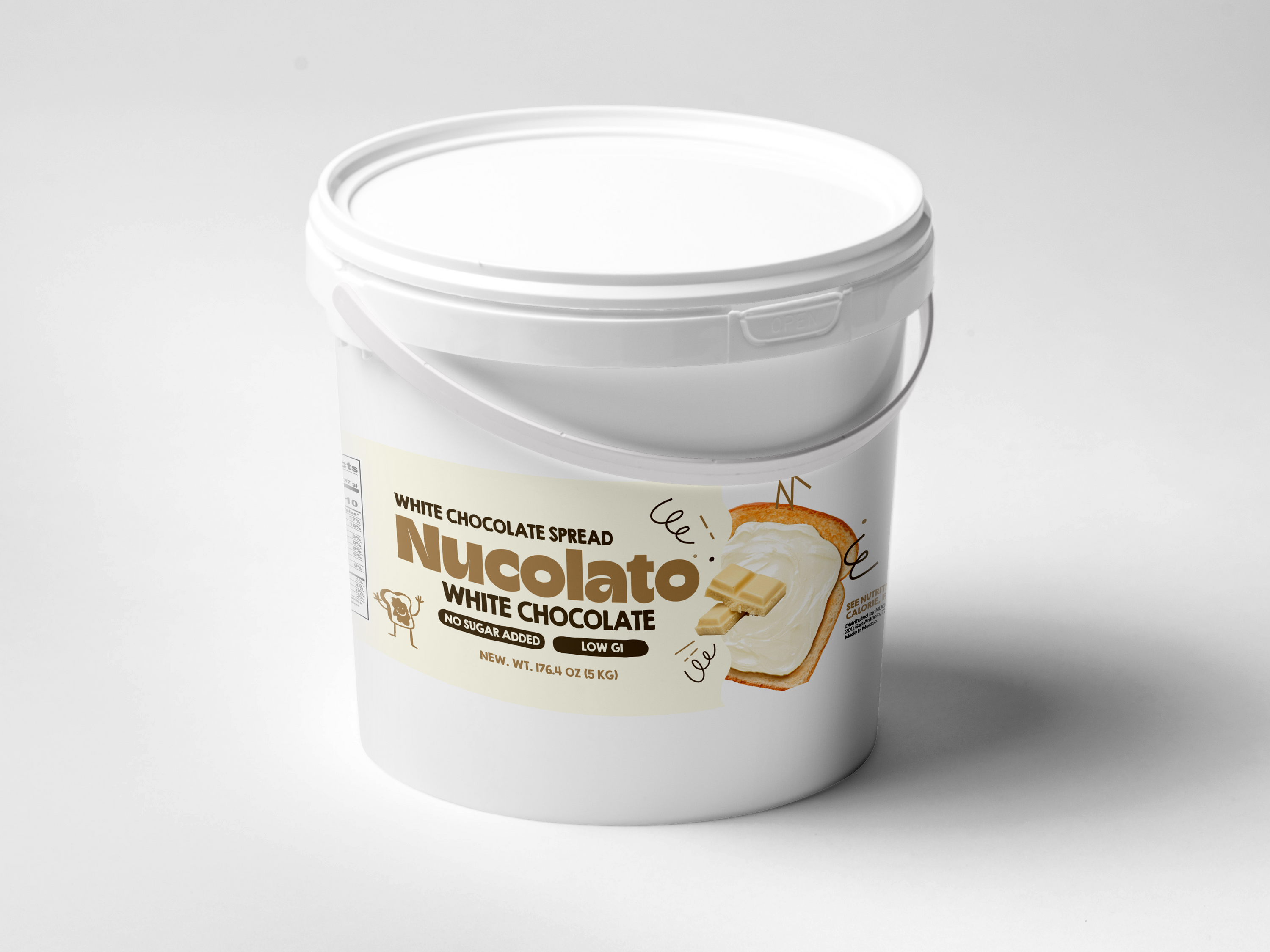 Cubeta de chocolate blanco