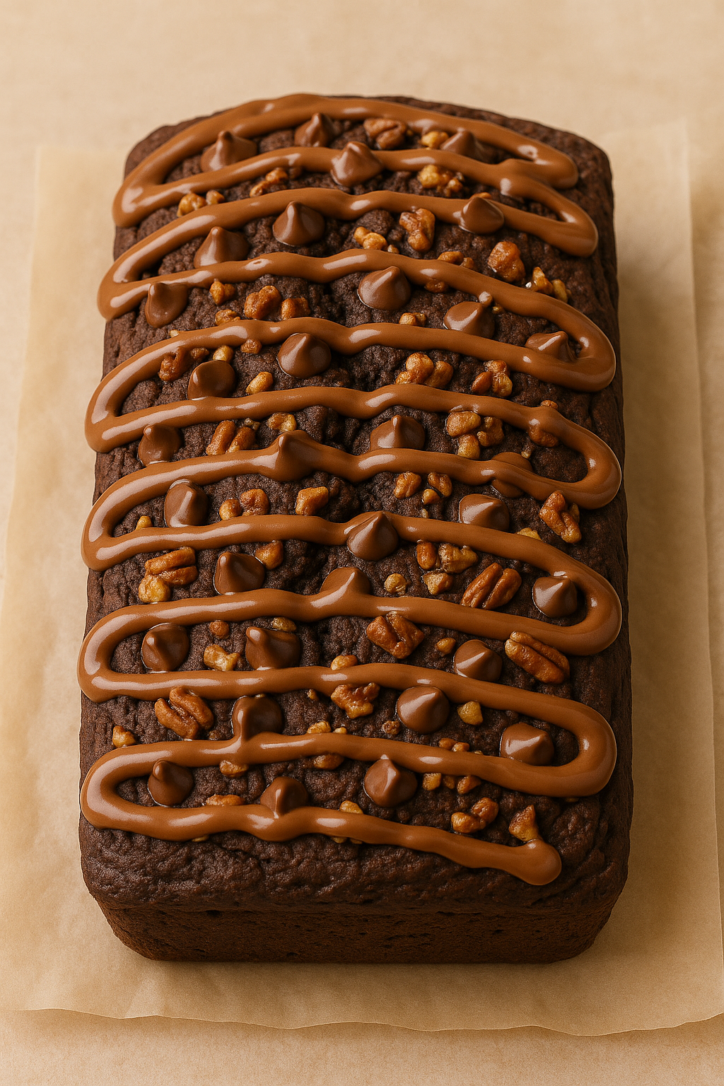 Fudgy Nucolato Banana Bread