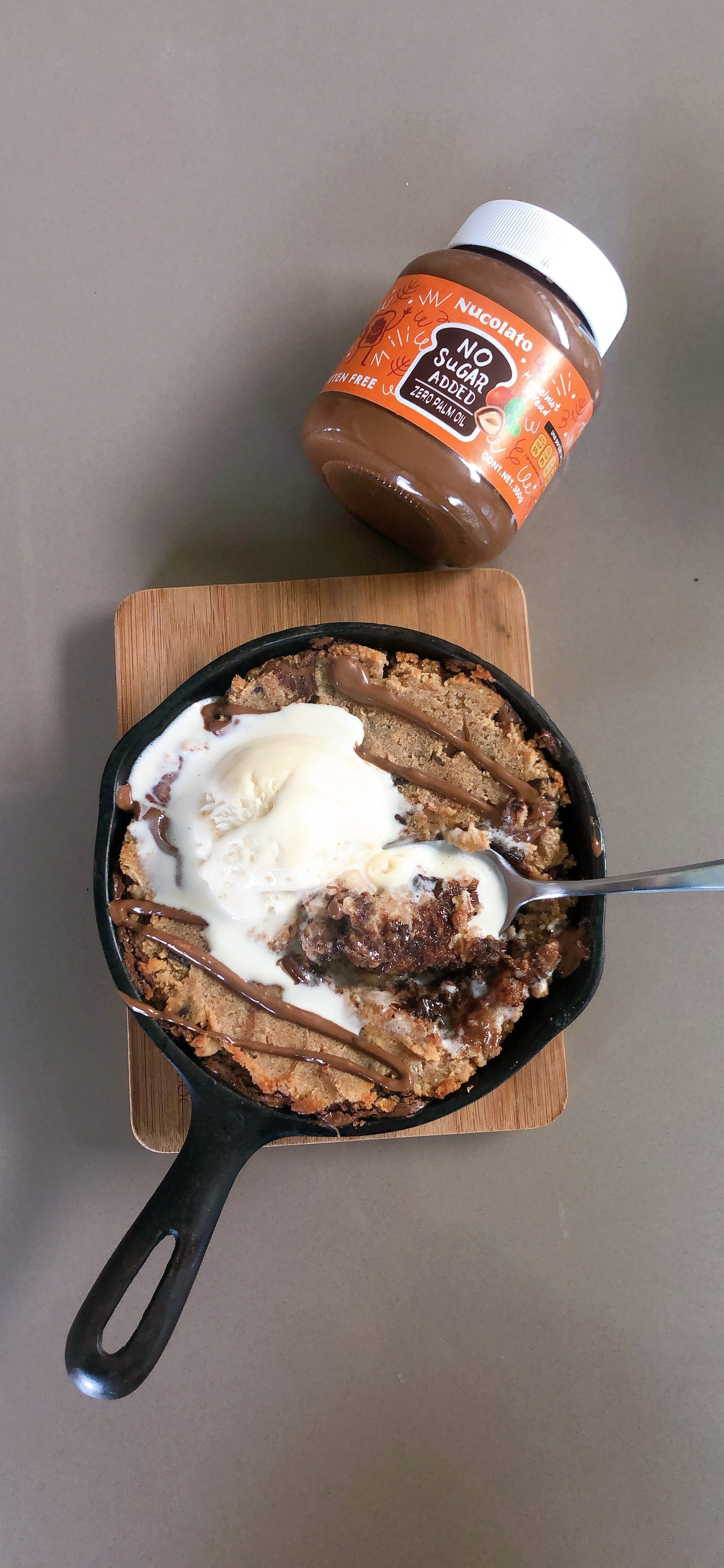 Nucolato Cookie Skillet: Healthy Version | Nucolato