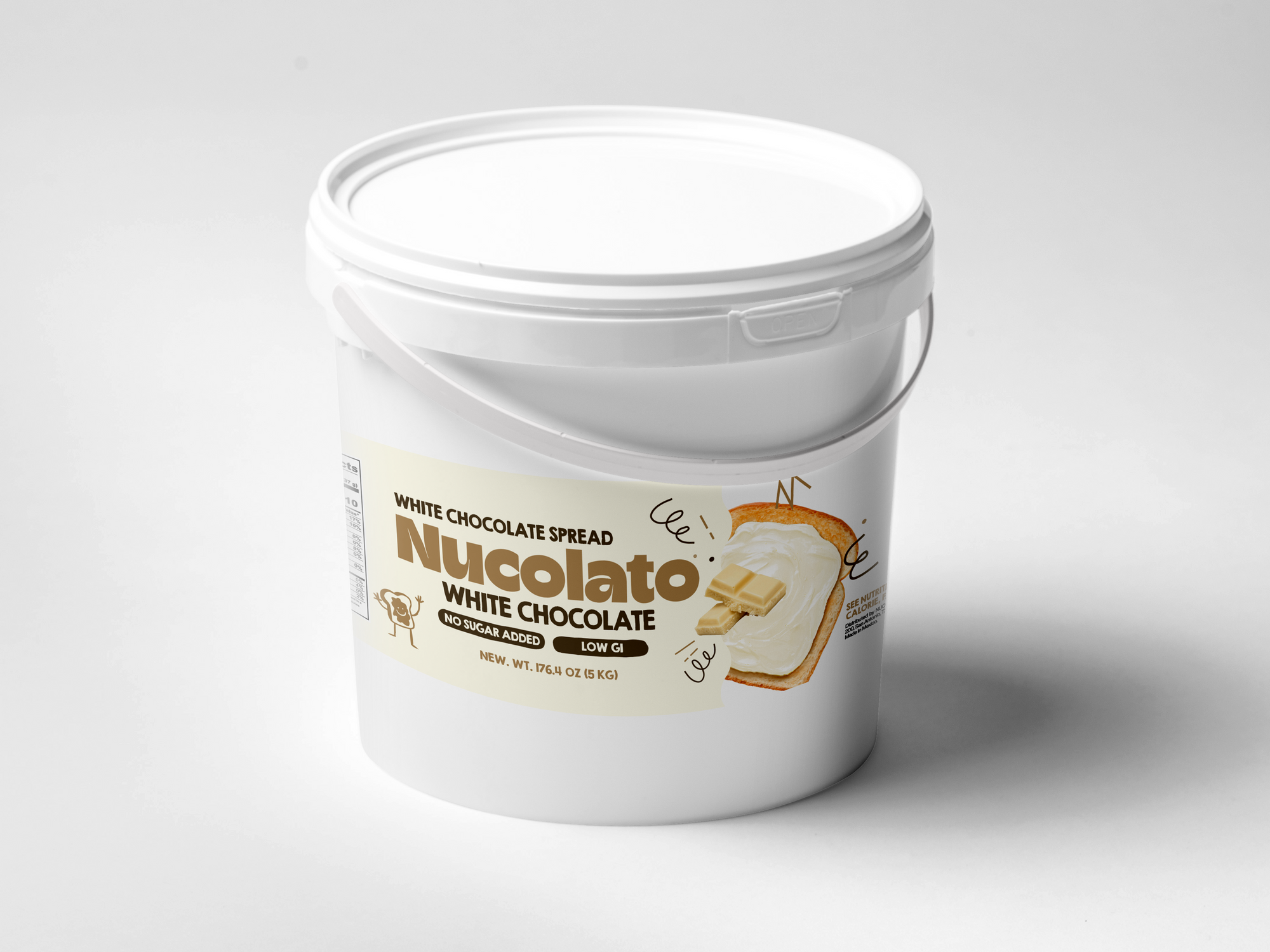 Cubeta de chocolate blanco