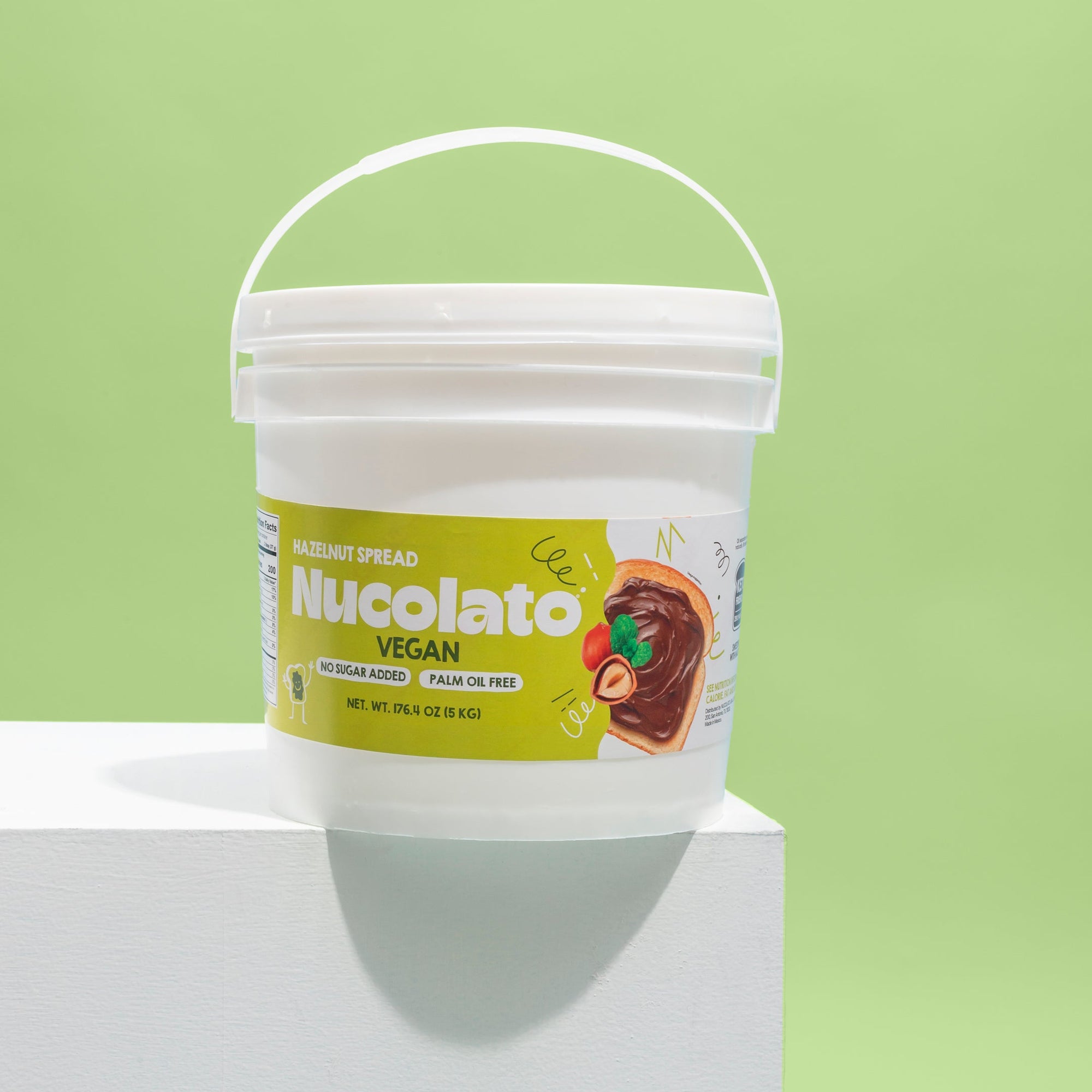 Cubeta de avellanas vegano