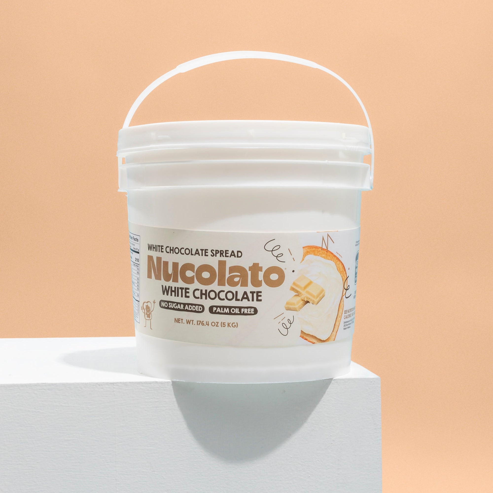 Cubeta de chocolate blanco
